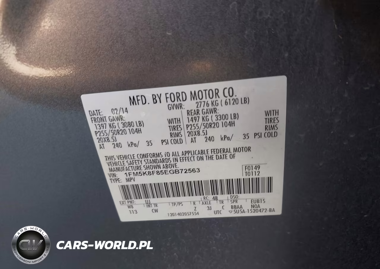 2014 Ford Explorer Limited VIN:1FM5K8F85EGB72563 - 9