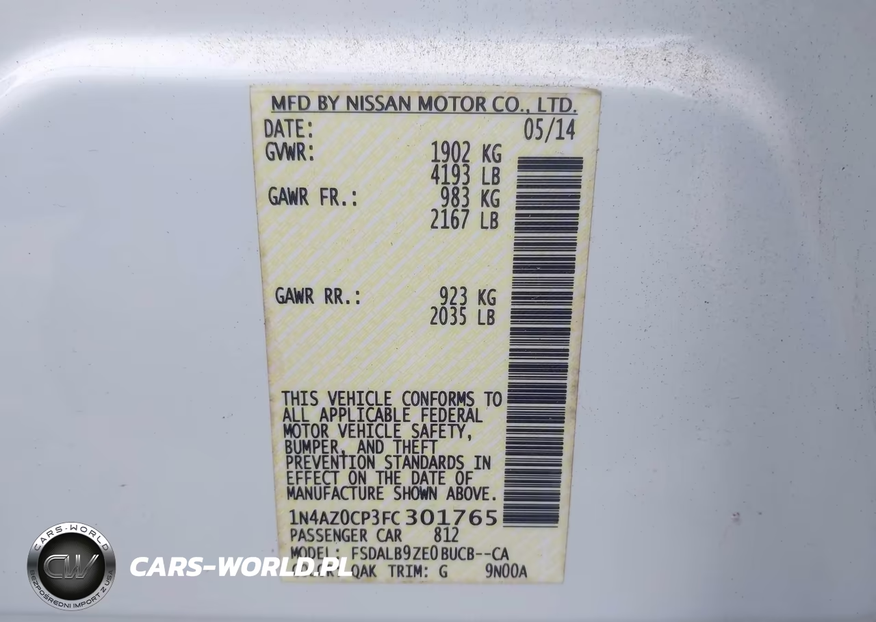 2015 Nissan Leaf S VIN:1N4AZ0CP3FC301765 - 9