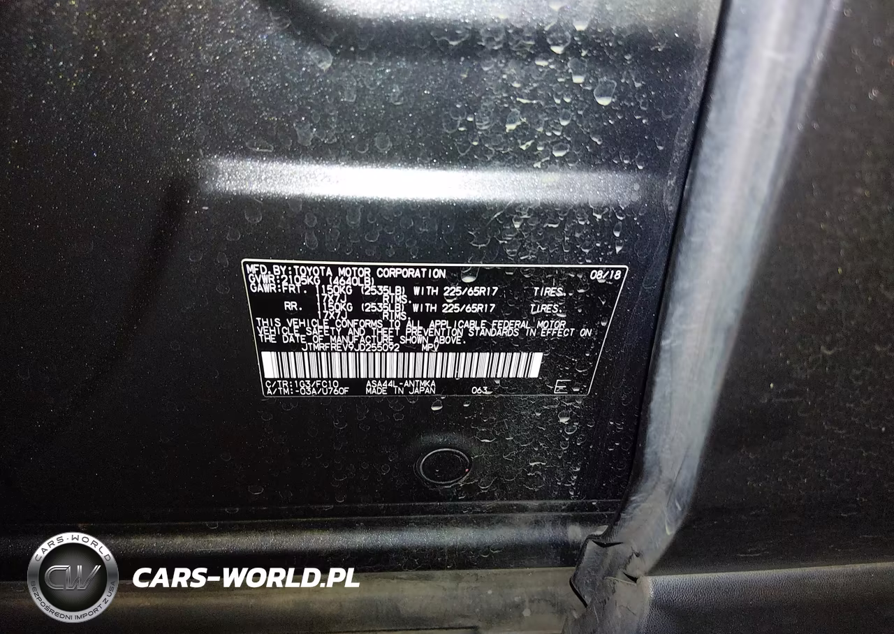 2018 Toyota Rav4 Xle VIN:JTMRFREV9JD255092 - 9
