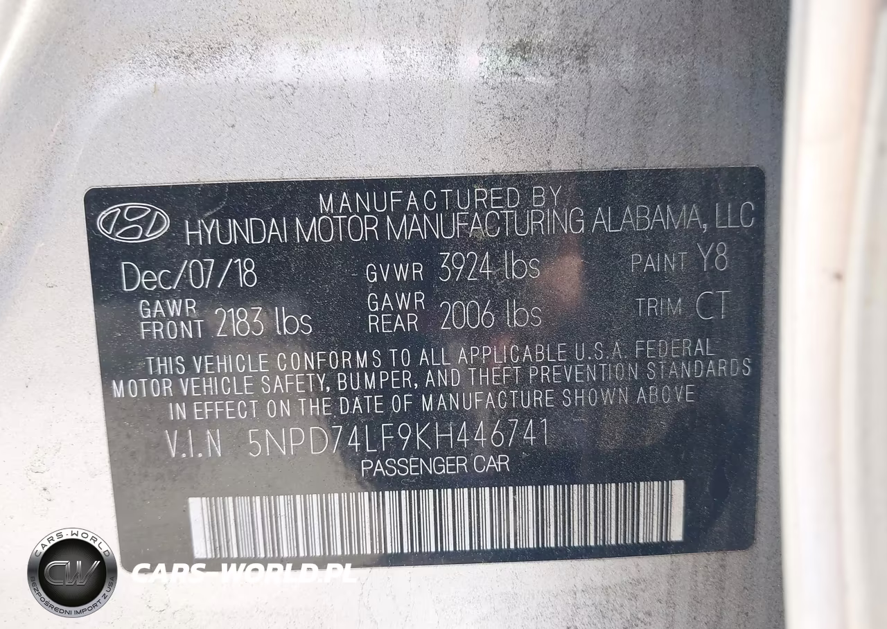 2019 Hyundai Elantra Se VIN:5NPD74LF9KH446741 - 9