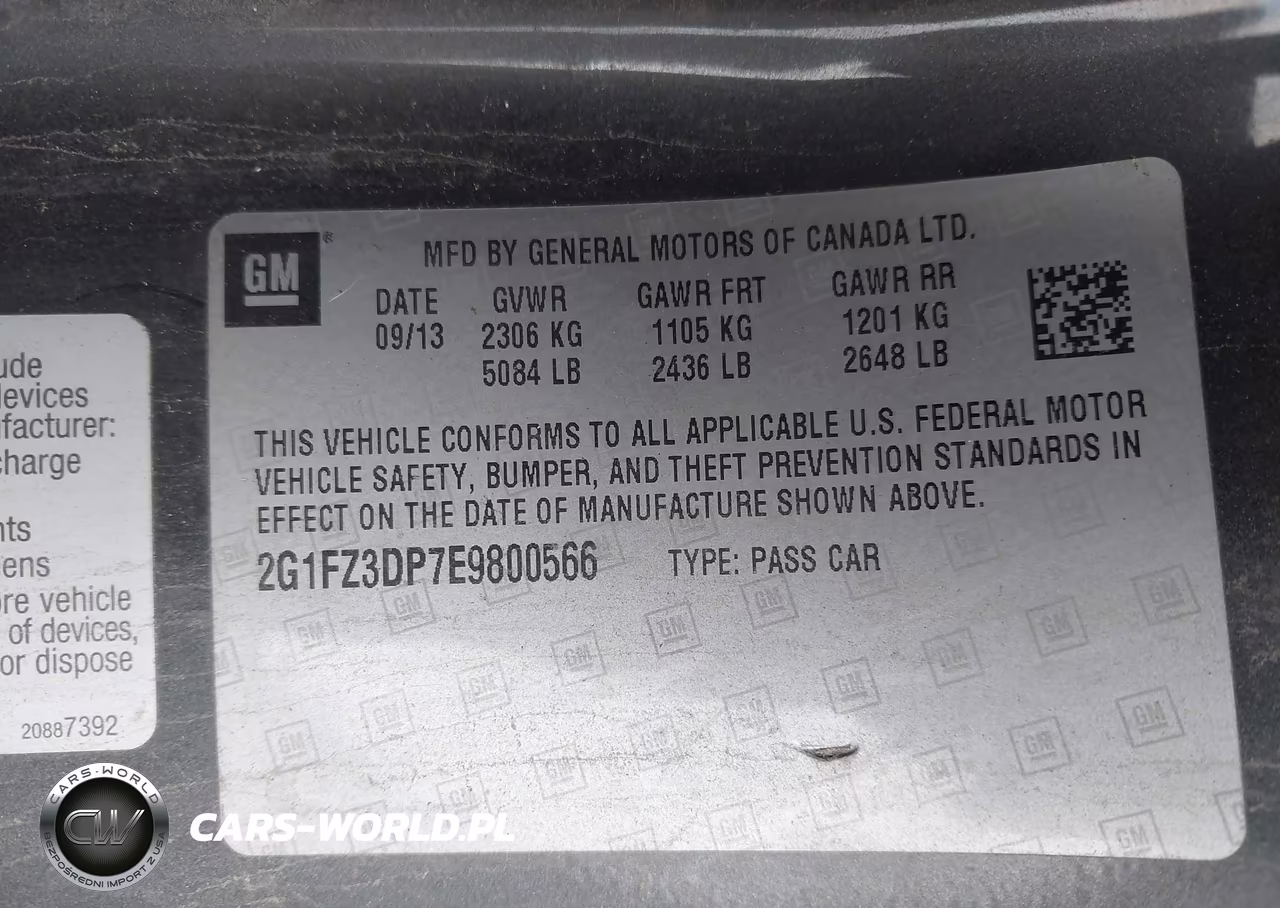 2014 Chevrolet Camaro Zl1 VIN:2G1FZ3DP7E9800566 - 9