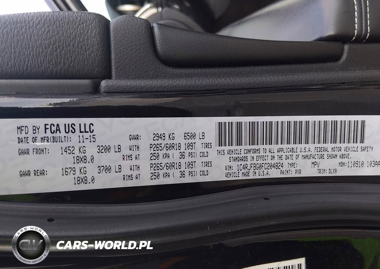 2015 Jeep Grand Cherokee Limited VIN:1C4RJFBG0FC204824 - 9