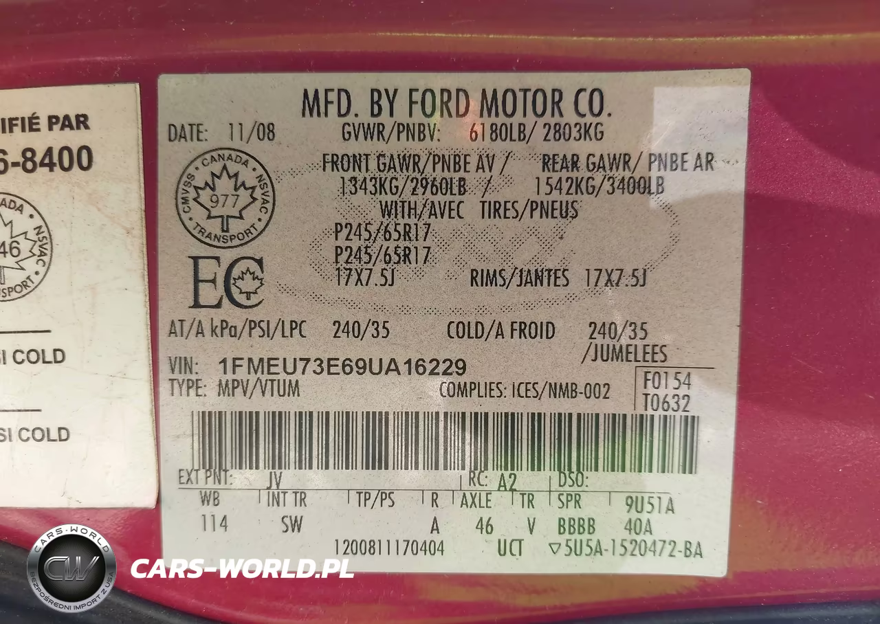 2009 Ford Explorer Xlt VIN:1FMEU73E69UA16229 - 9