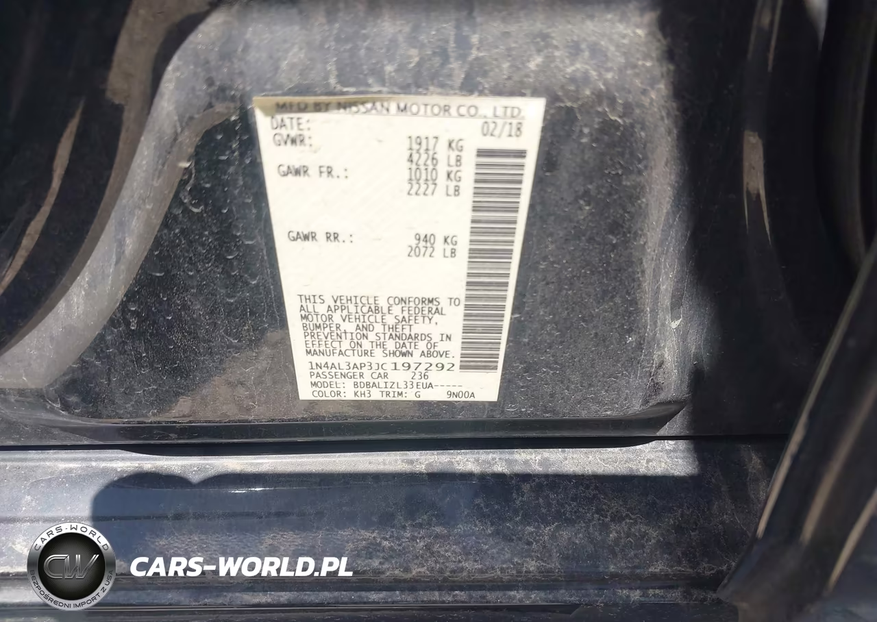 2018 Nissan Altima 2.5 Sv VIN:1N4AL3AP3JC197292 - 9
