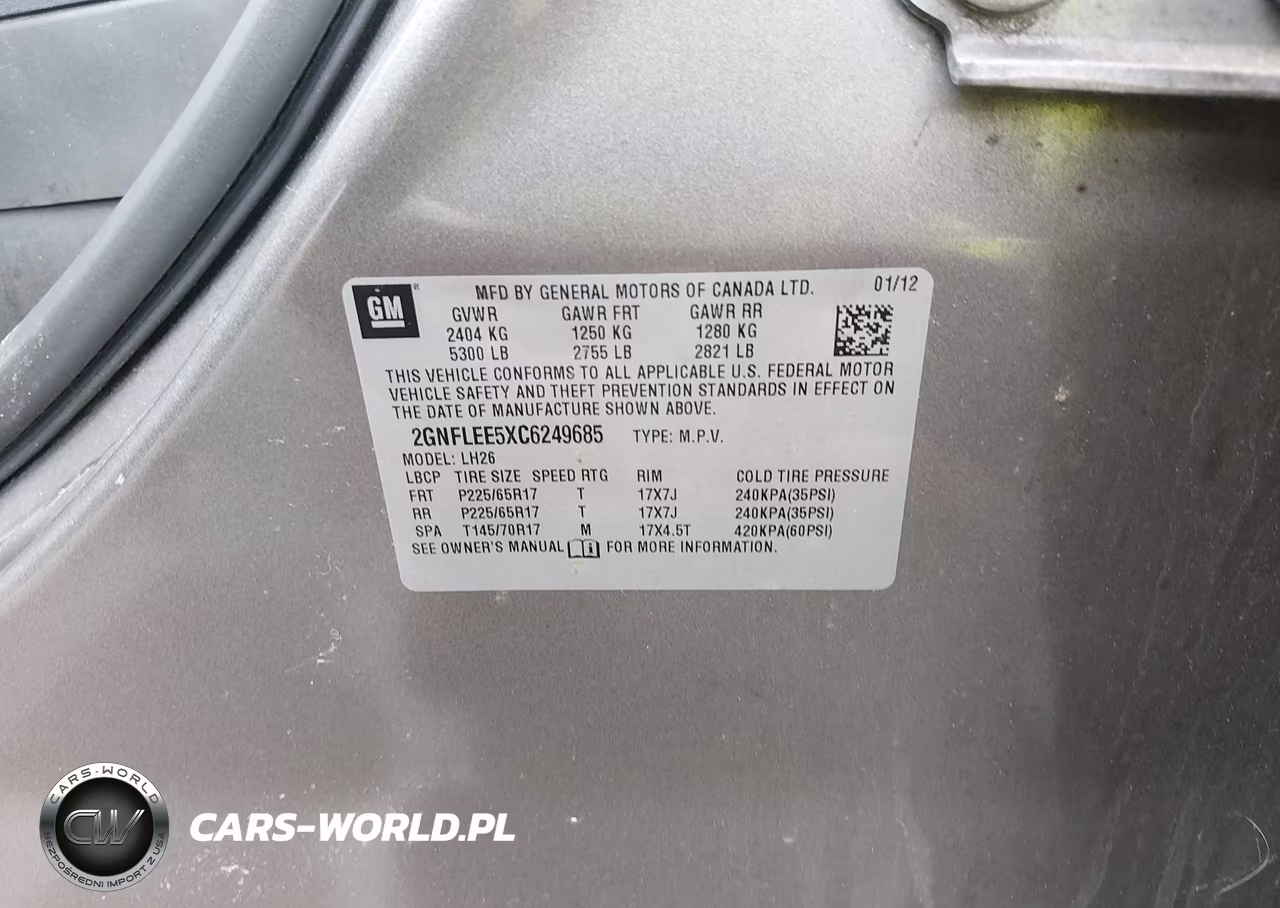 2012 Chevrolet Equinox 1Lt VIN:2GNFLEE5XC6249685 - 9