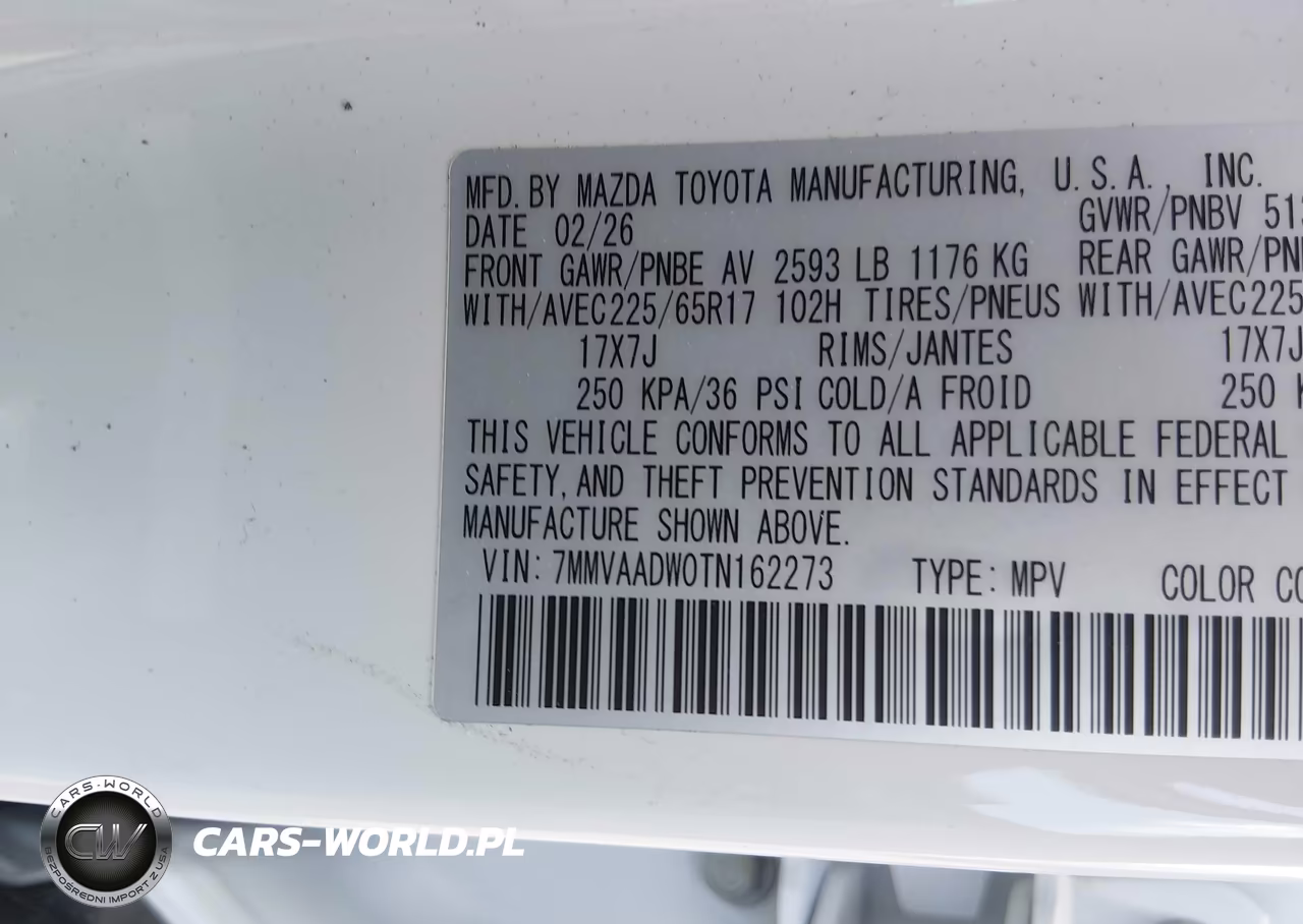 2026 Mazda Cx-50 Hybrid Premium VIN:7MMVAADW0TN162273 - 9