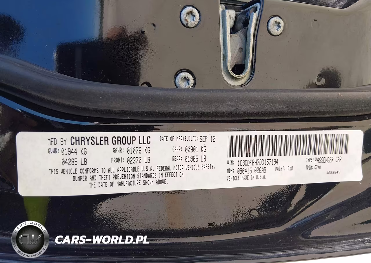 2013 Dodge Dart Rallye VIN:1C3CDFBH7DD157194 - 9