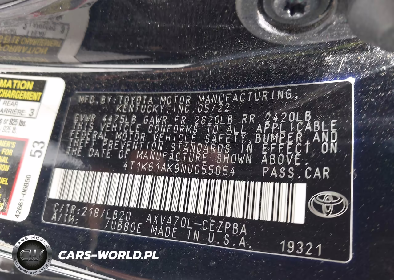 2022 Toyota Camry Xse VIN:4T1K61AK9NU055054 - 9