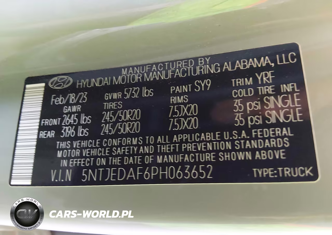 2023 Hyundai Santa Cruz Limited VIN:5NTJEDAF6PH063652 - 9