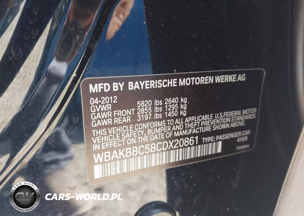 2012 BMW 750Li VIN:WBAKB8C58CDX20861 - 9