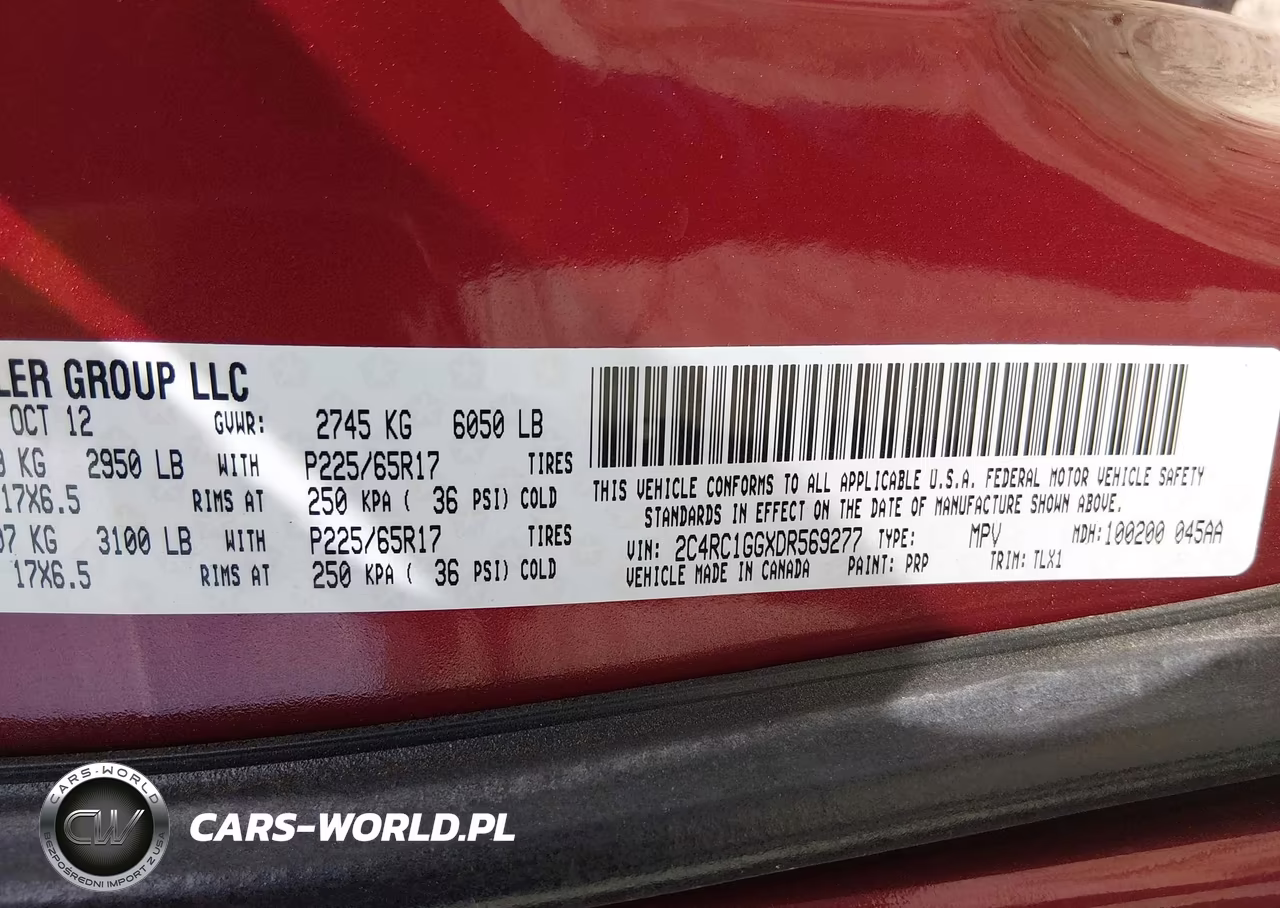 2013 Chrysler Town & Country Limited VIN:2C4RC1GGXDR569277 - 9
