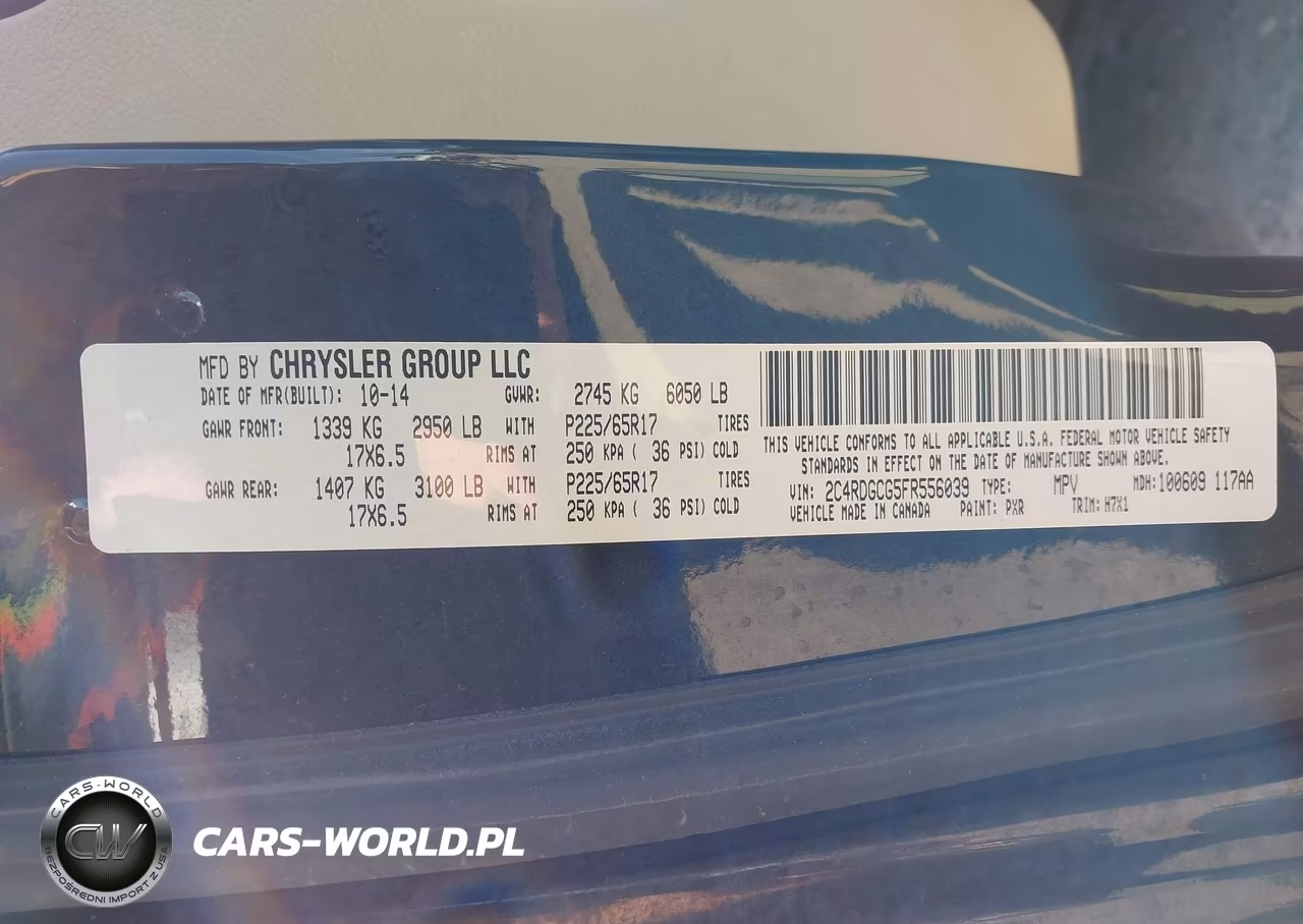 2015 Dodge Grand Caravan Sxt VIN:2C4RDGCG5FR556039 - 9