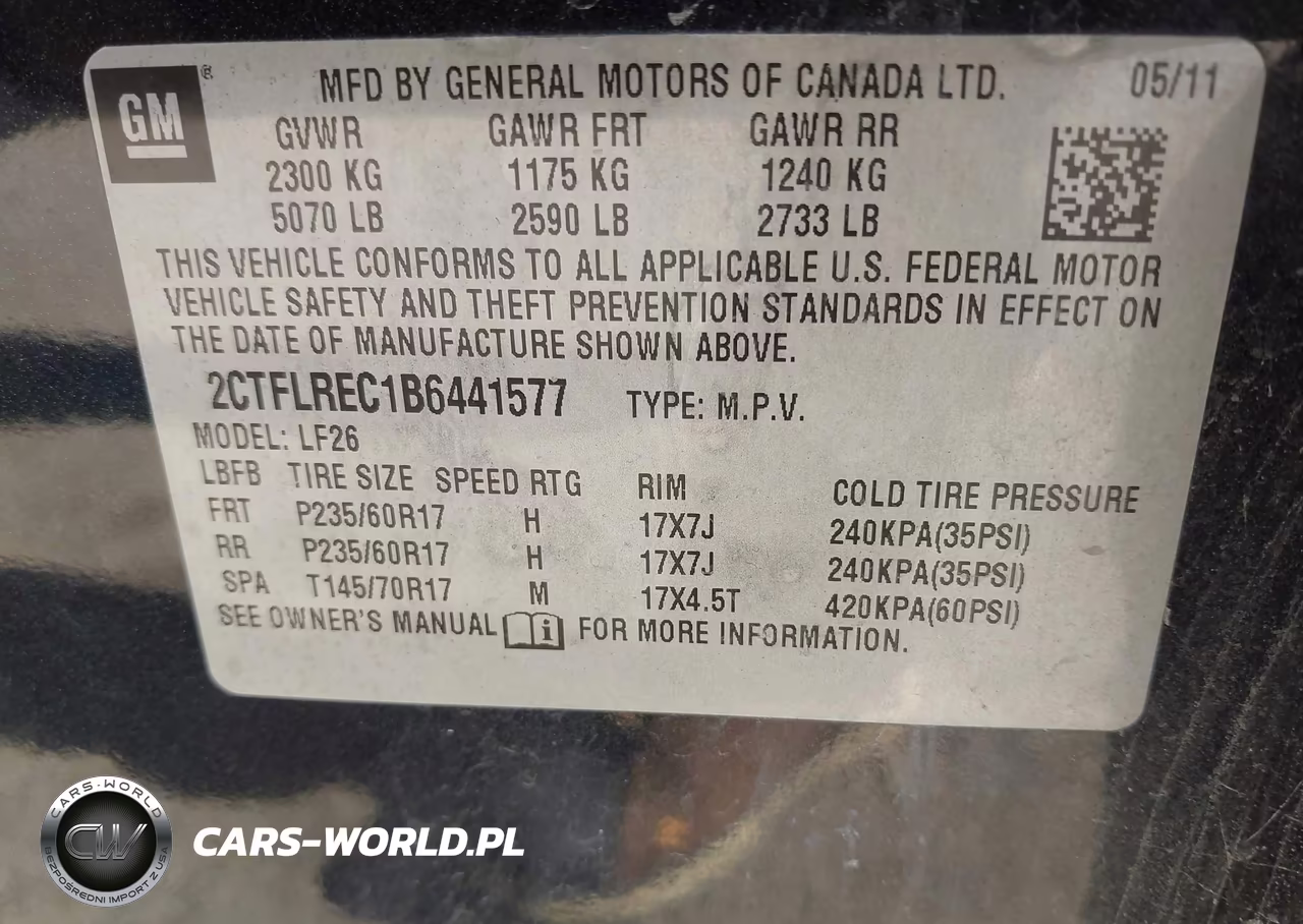 2011 GMC Terrain Sle-1 VIN:2CTFLREC1B6441577 - 9