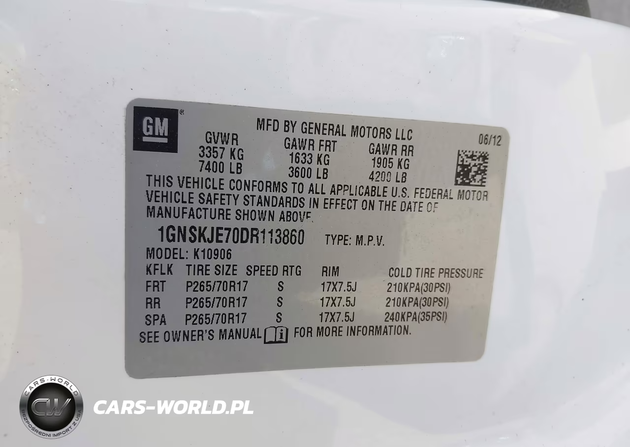 2013 Chevrolet Suburban 1500 Lt VIN:1GNSKJE70DR113860 - 9