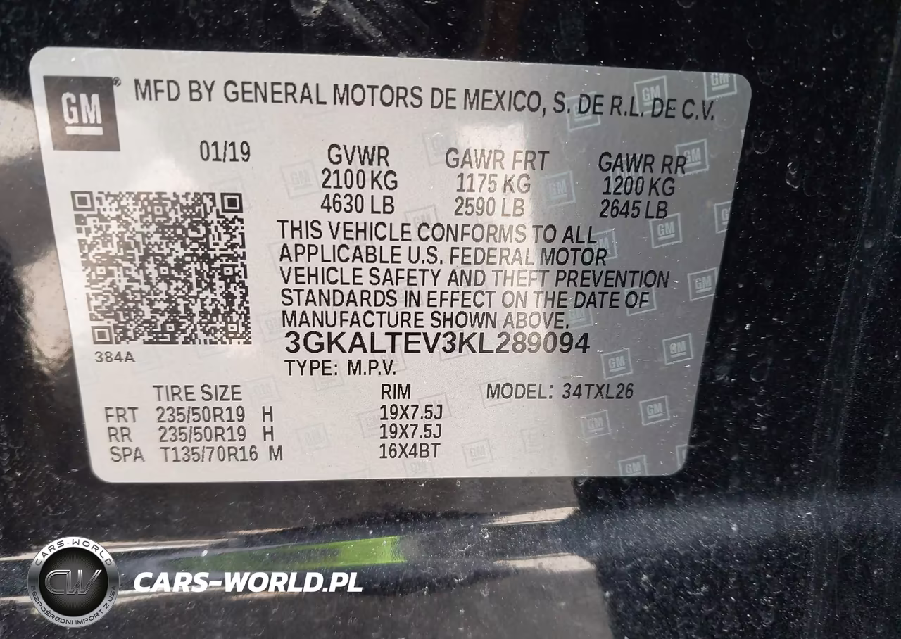 2019 GMC Terrain Sle VIN:3GKALTEV3KL289094 - 9