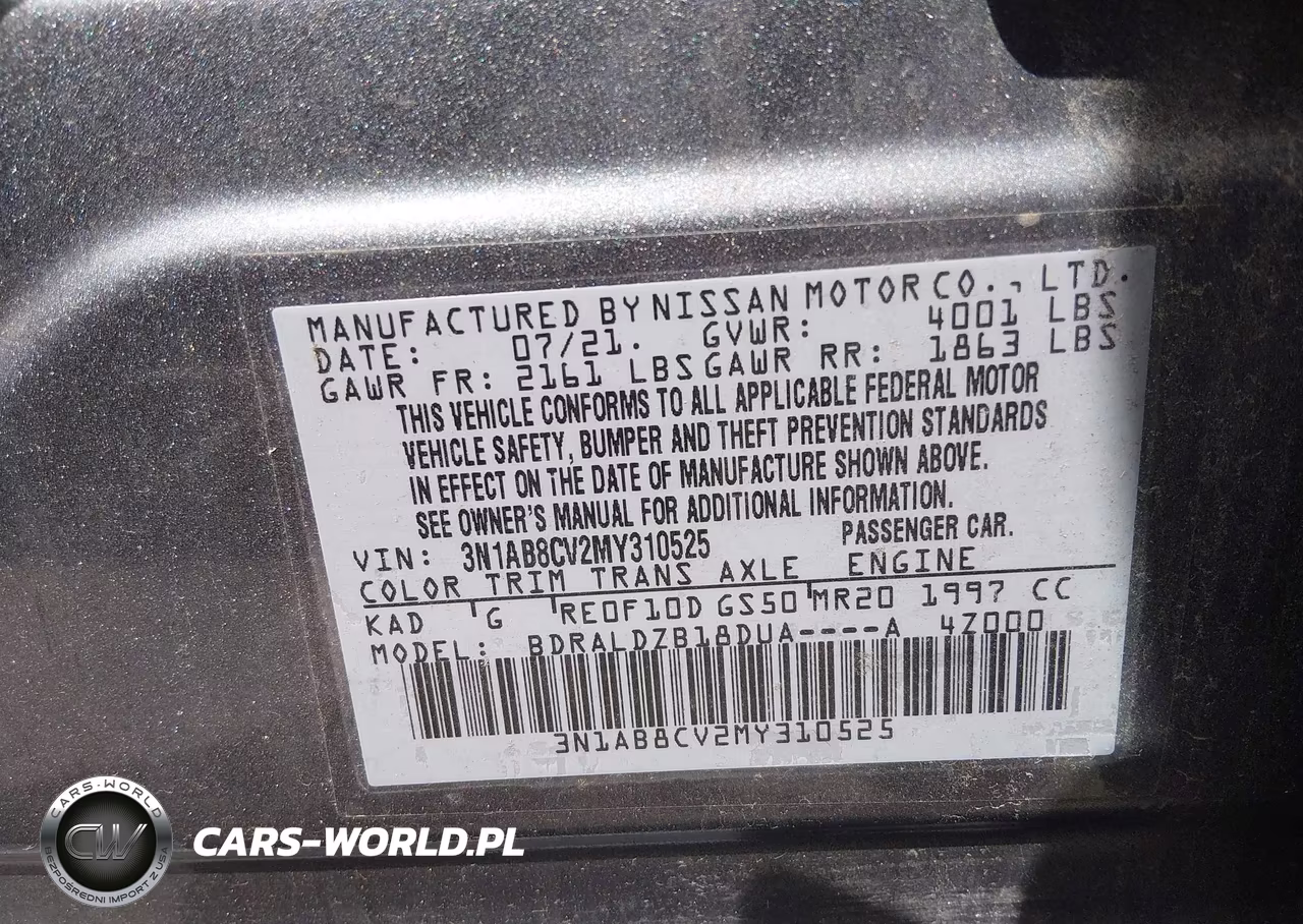 2021 Nissan Sentra Sv Xtronic Cvt VIN:3N1AB8CV2MY310525 - 9