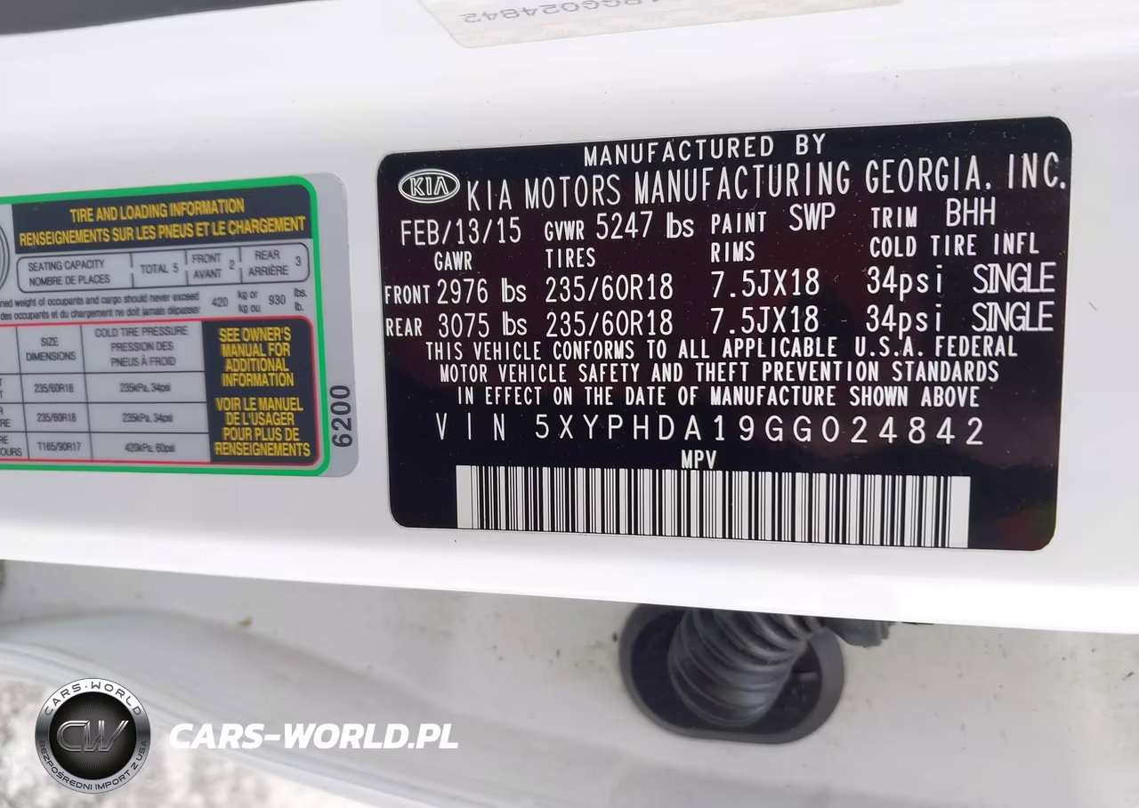 2016 Kia Sorento 2.0T Ex VIN:5XYPHDA19GG024842 - 9