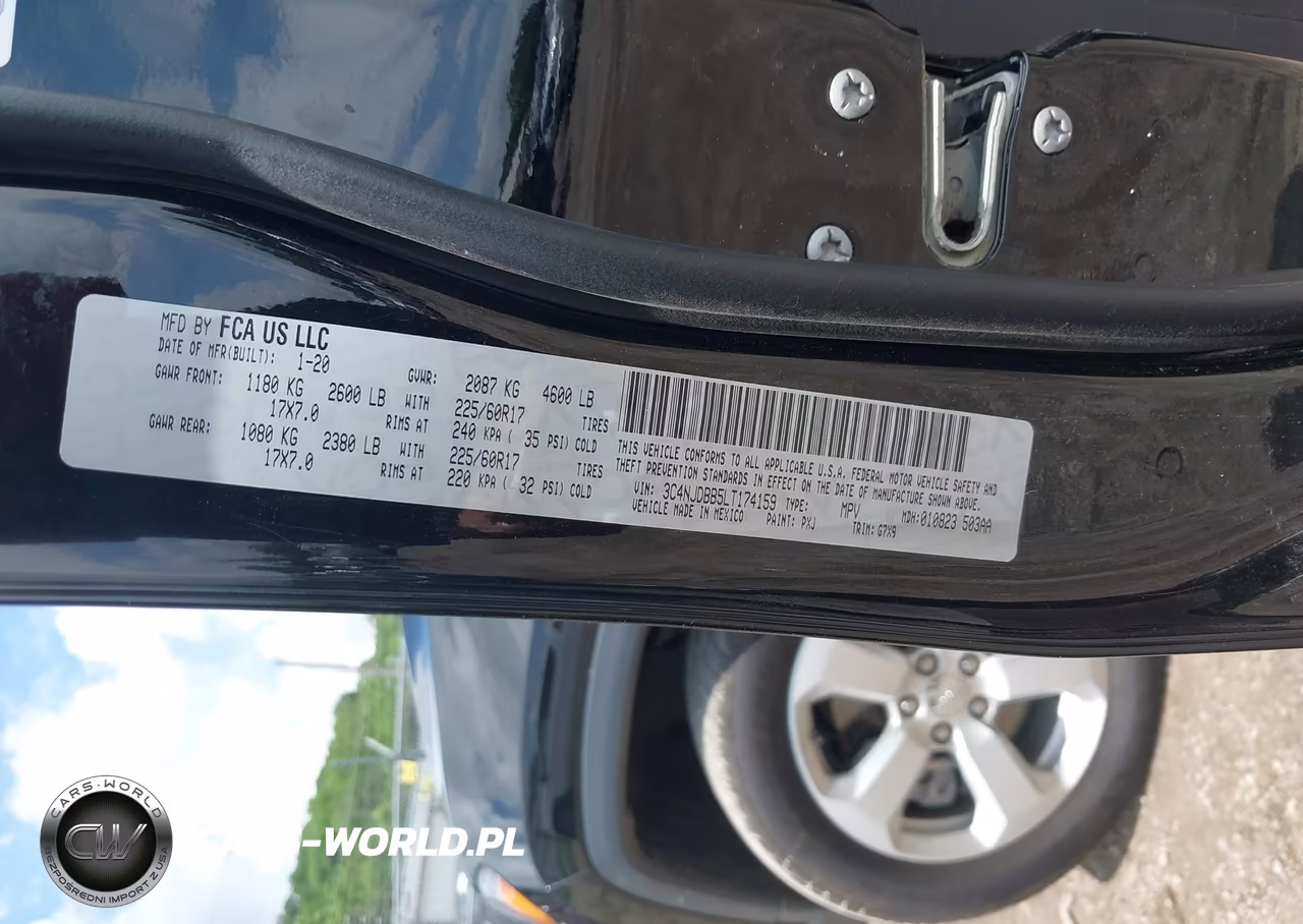 2020 Jeep Compass Latitude 4X4 VIN:3C4NJDBB5LT174159 - 9