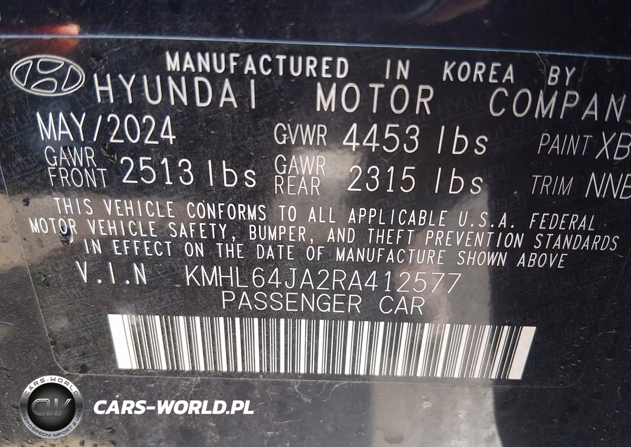 2024 Hyundai Sonata Sel VIN:KMHL64JA2RA412577 - 9