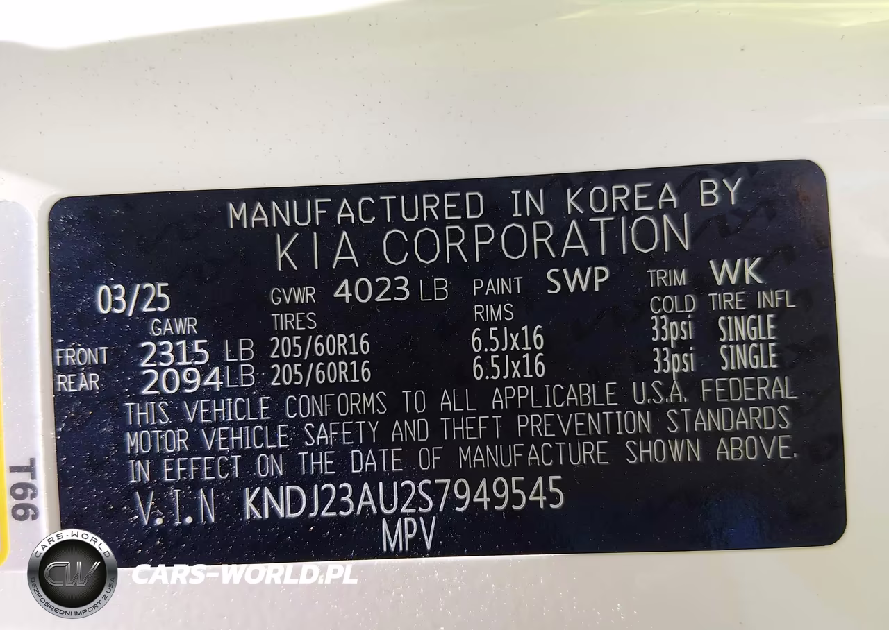 2025 Kia Soul S VIN:KNDJ23AU2S7949545 - 9