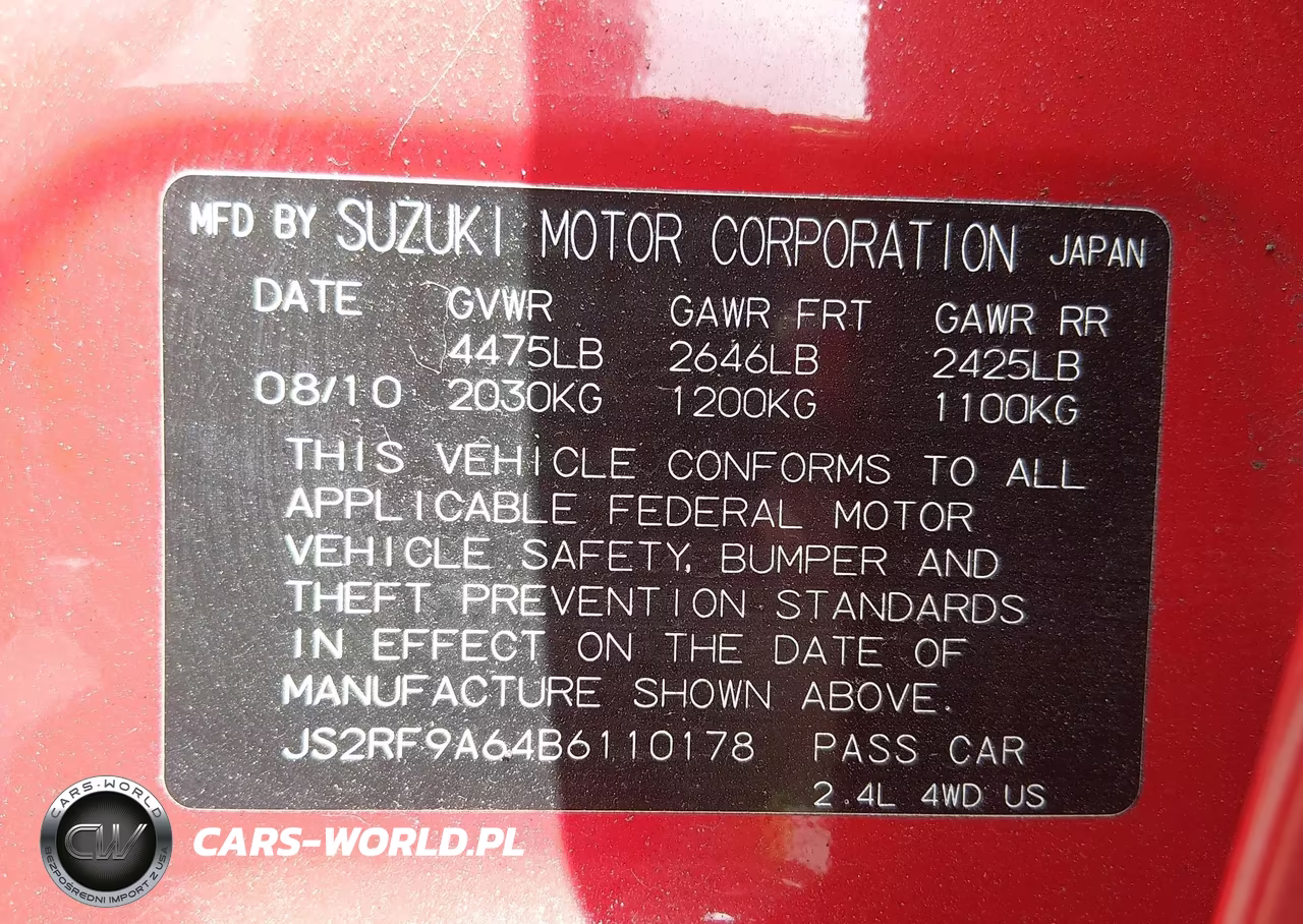 2011 Suzuki Kizashi Sport Gts VIN:JS2RF9A64B6110178 - 9