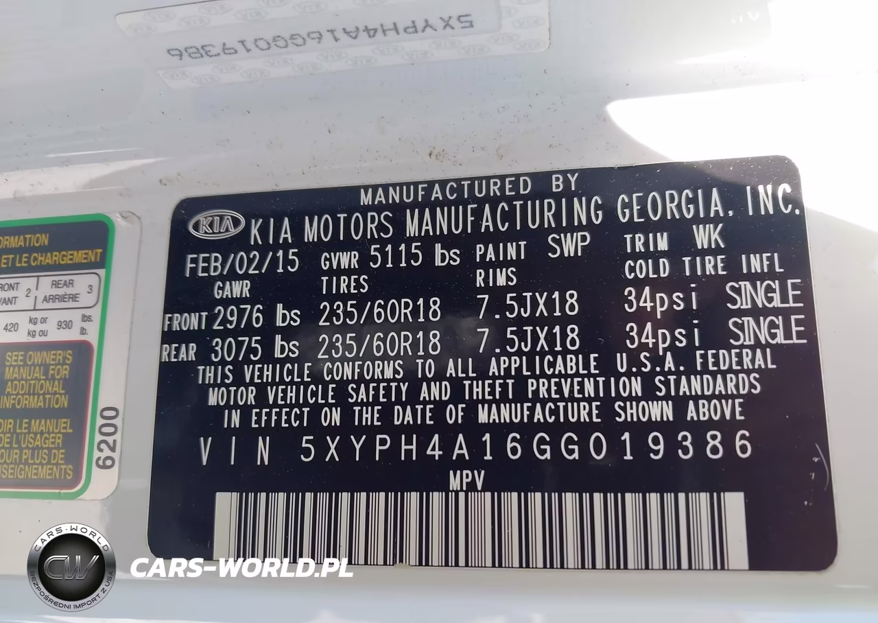 2016 Kia Sorento 2.0T Ex VIN:5XYPH4A16GG019386 - 9
