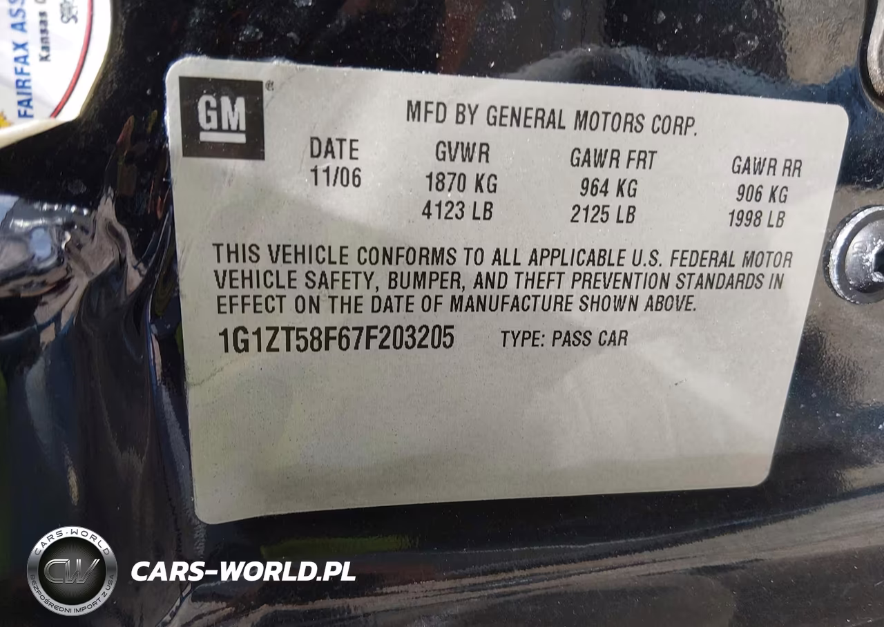 2007 Chevrolet Malibu Lt VIN:1G1ZT58F67F203205 - 9