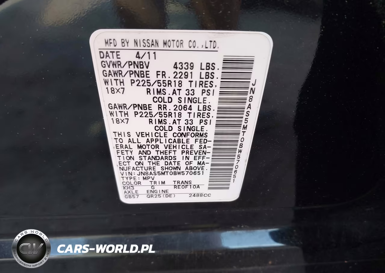 2011 Nissan Rogue Sv VIN:JN8AS5MT0BW570651 - 9