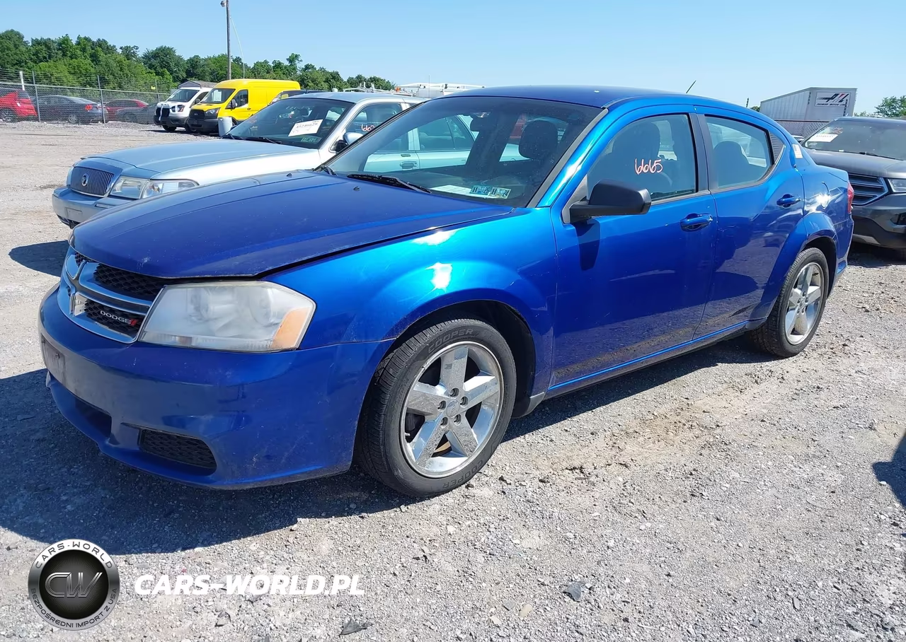 2012 Dodge Avenger Se VIN:1C3CDZAB1CN259470 - 2