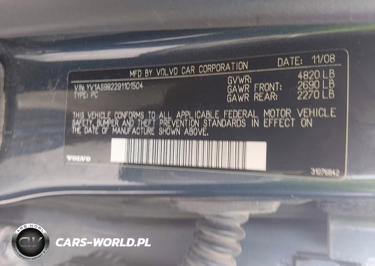 2009 Volvo S80 3.2 VIN:YV1AS982291101504 - 9