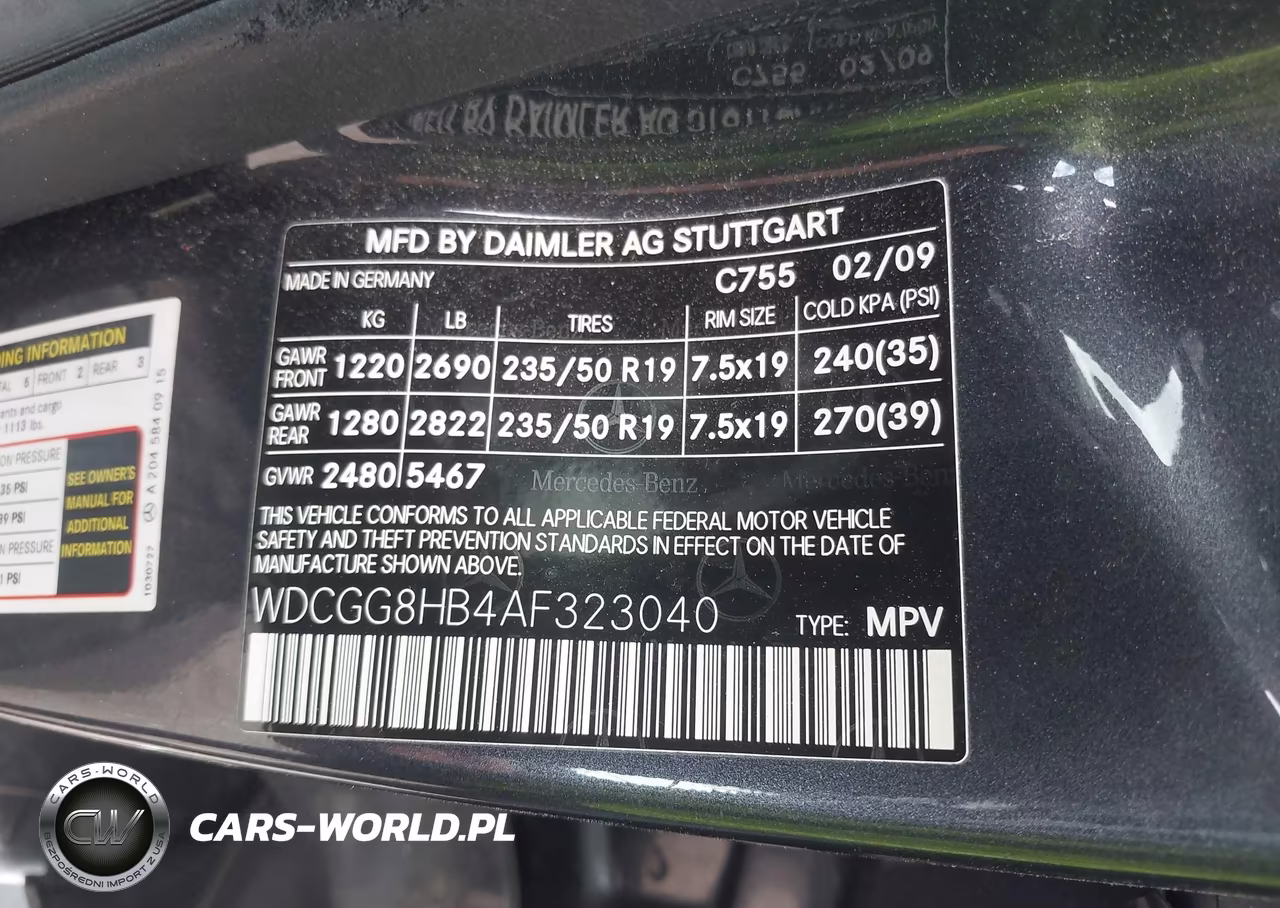 2010 Mercedes-Benz Glk 350 4Matic VIN:WDCGG8HB4AF323040 - 9