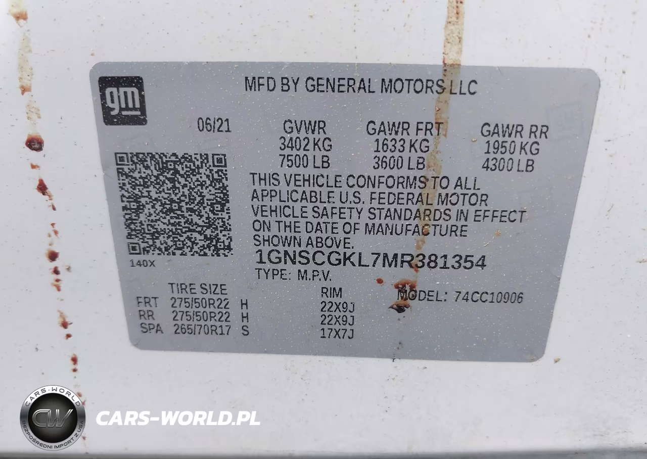 2021 Chevrolet Suburban 2Wd High Country VIN:1GNSCGKL7MR381354 - 9