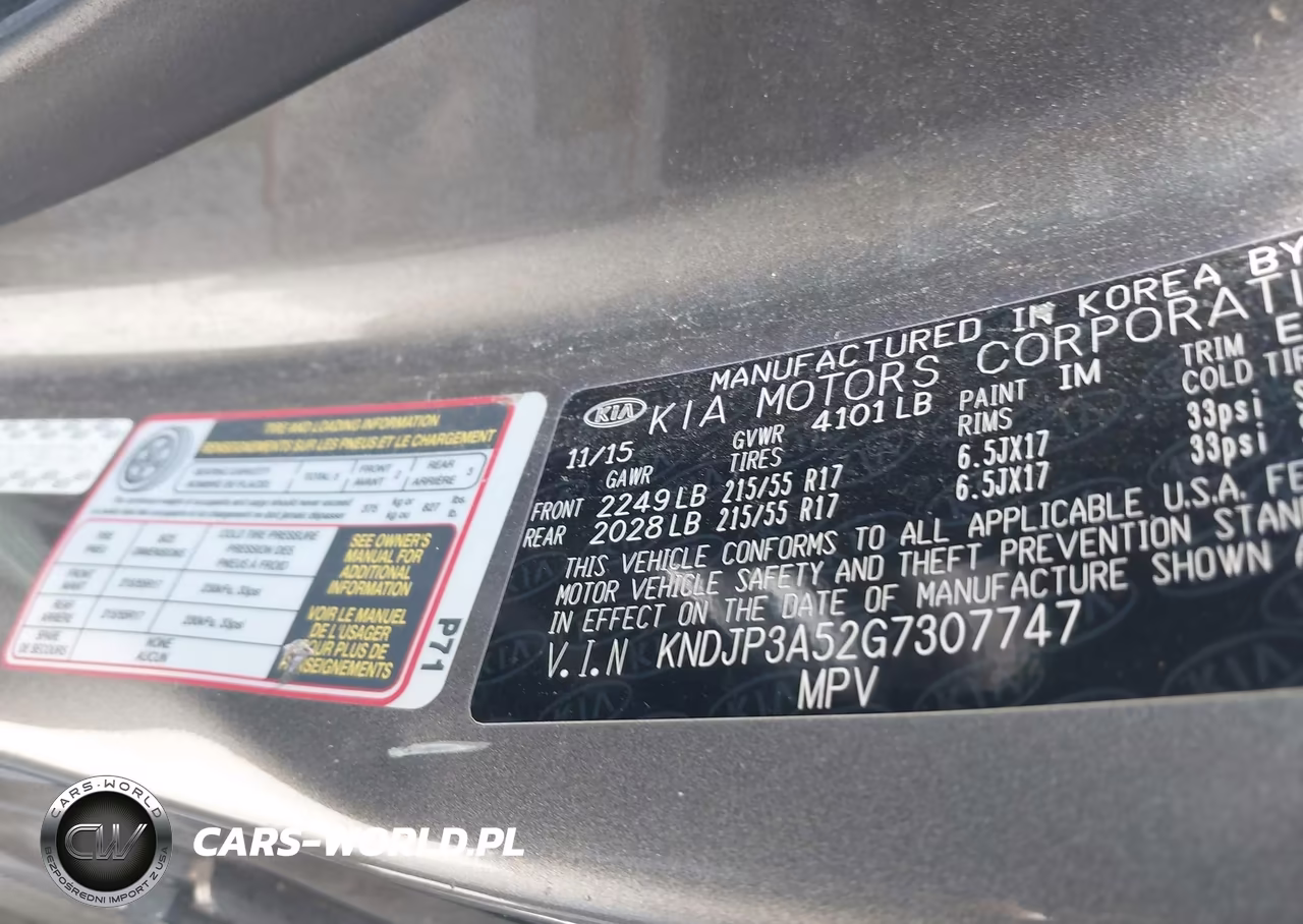 2016 Kia Soul + VIN:KNDJP3A52G7307747 - 9