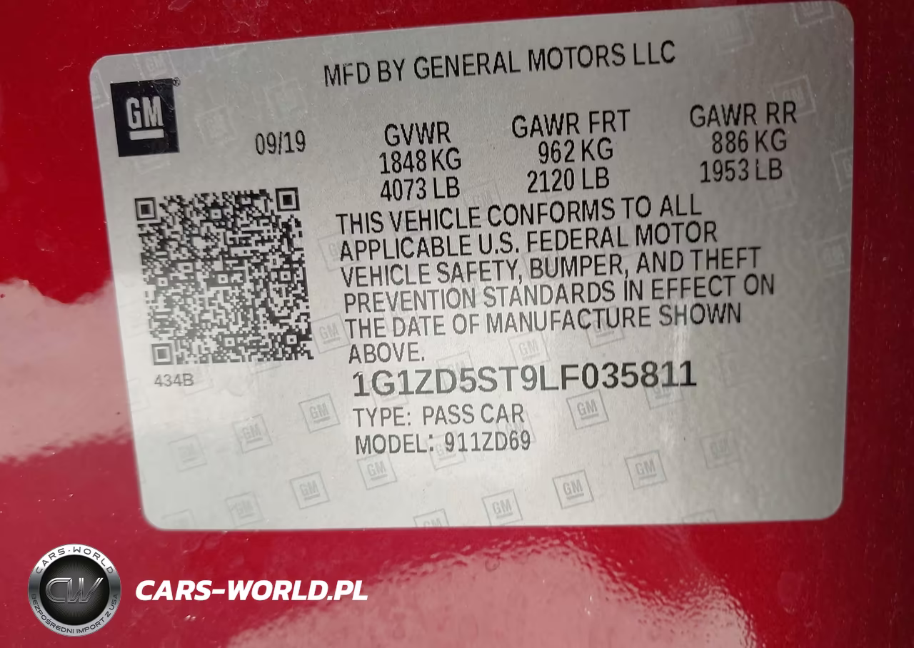 2020 Chevrolet Malibu Fwd Lt VIN:1G1ZD5ST9LF035811 - 9