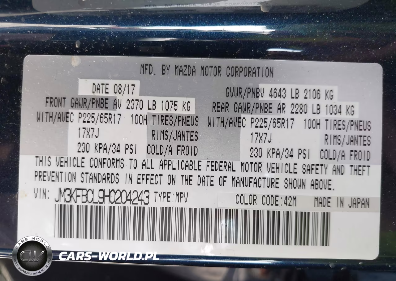 2017 Mazda Cx-5 Touring VIN:JM3KFBCL9H0204243 - 9