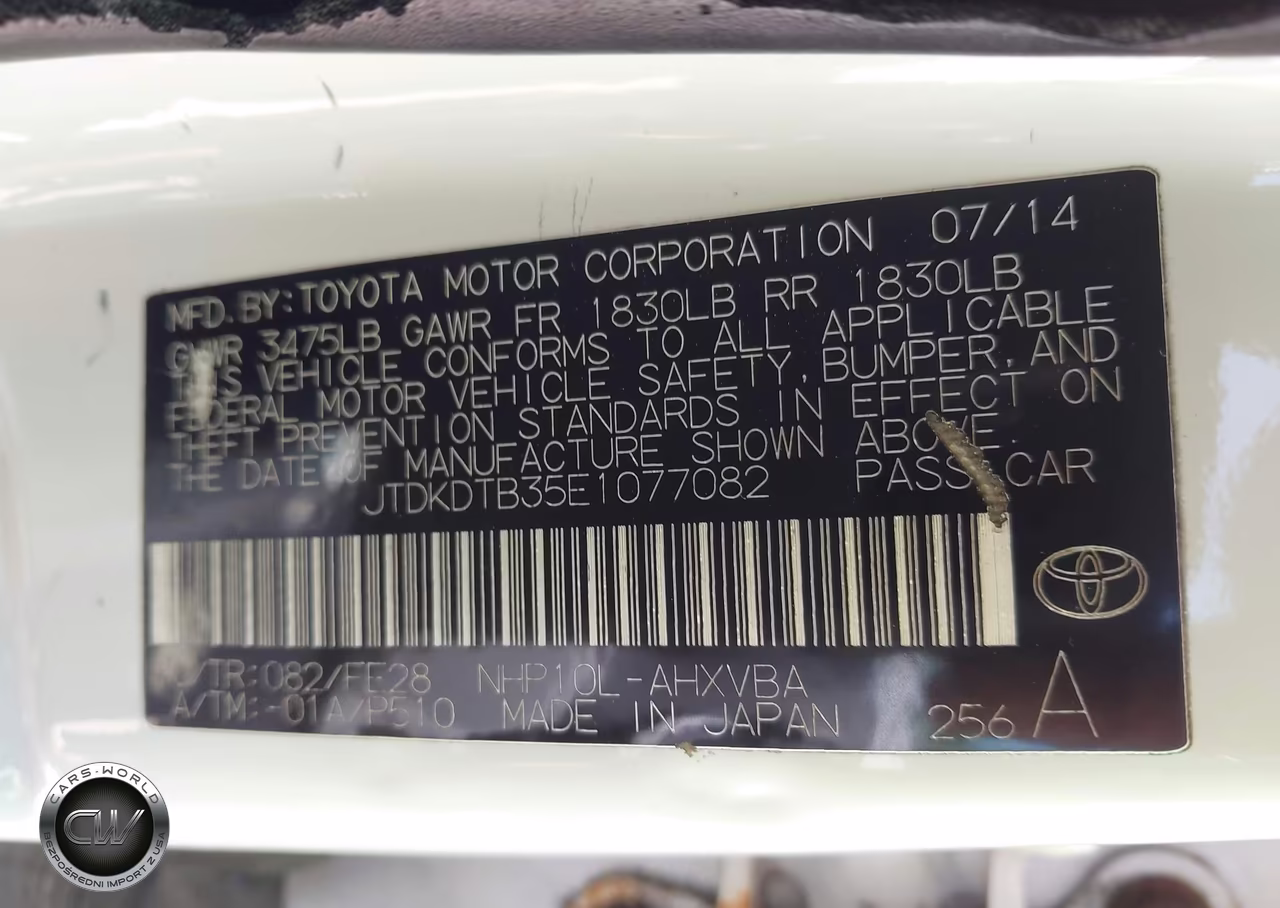 2014 Toyota Prius C One VIN:JTDKDTB35E1077082 - 9