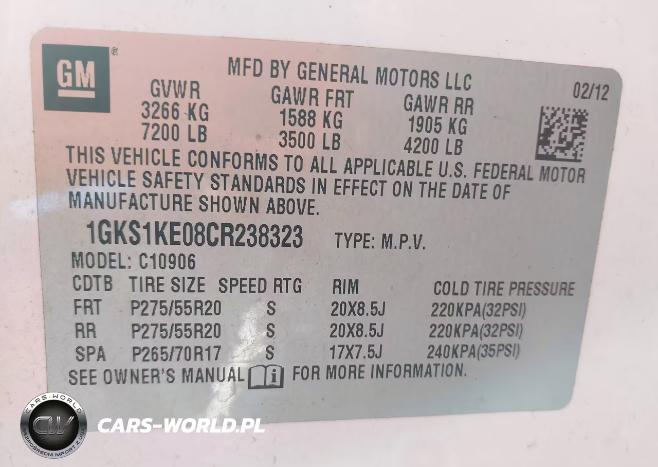 2012 GMC Yukon Xl 1500 Slt VIN:1GKS1KE08CR238323 - 9