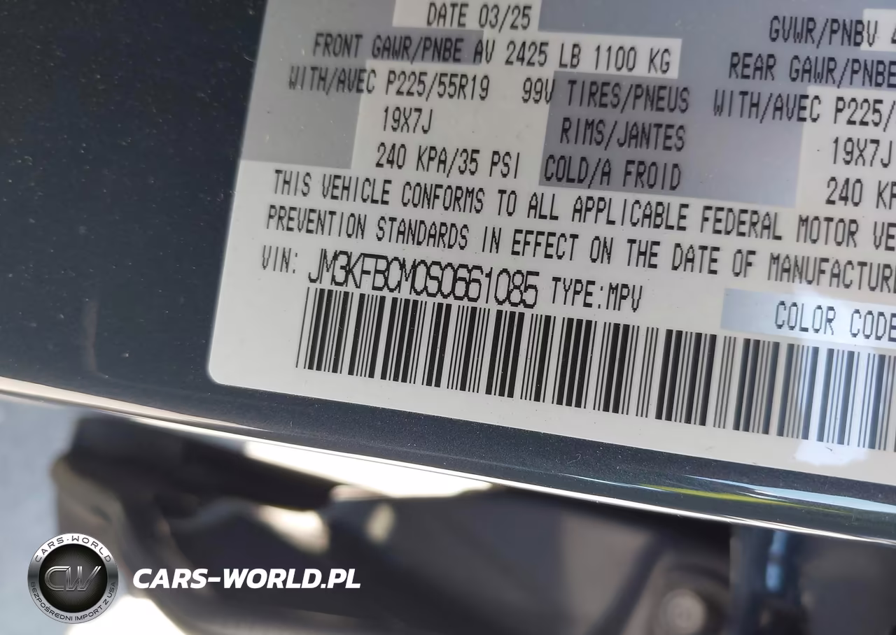 2025 Mazda Cx-5 2.5 S Carbon Edition VIN:JM3KFBCM0S0661085 - 9