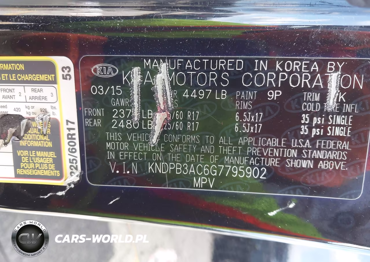 2016 Kia Sportage Lx VIN:KNDPB3AC6G7795902 - 9