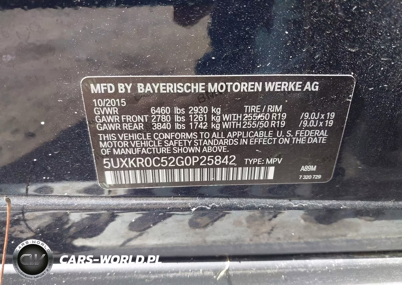 2016 BMW X5 xDrive35I VIN:5UXKR0C52G0P25842 - 9