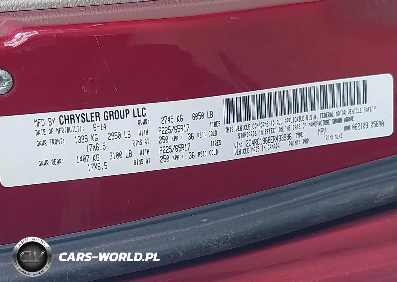2014 Chrysler Town & Country Touring VIN:2C4RC1BG8ER433996 - 9