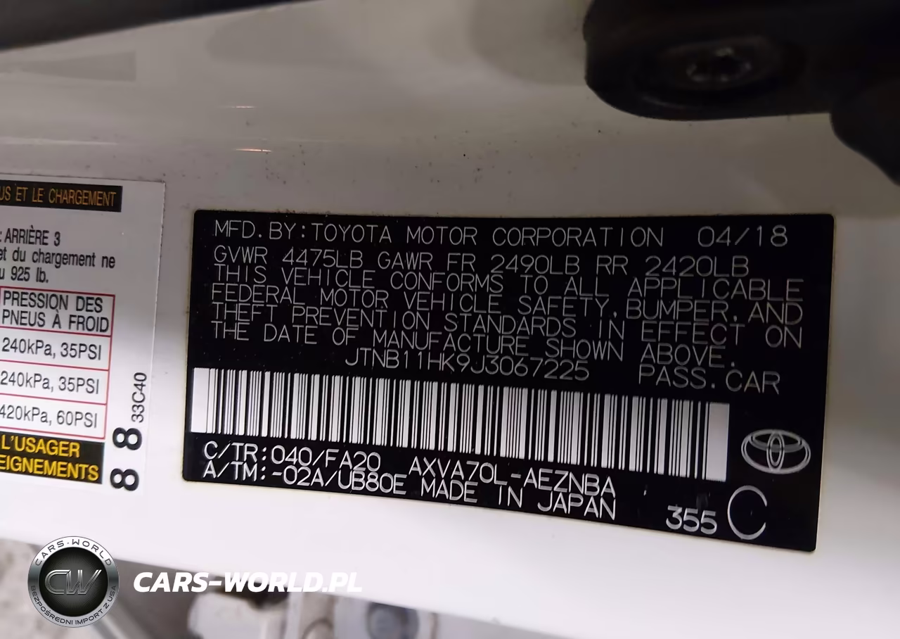2018 Toyota Camry Le VIN:JTNB11HK9J3067225 - 9