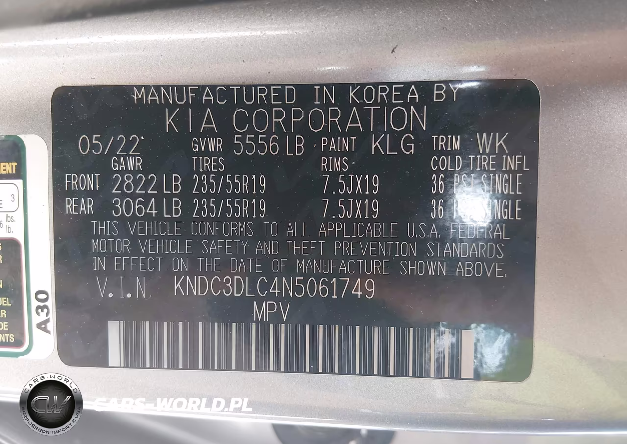 2022 Kia Ev6 Wind VIN:KNDC3DLC4N5061749 - 9
