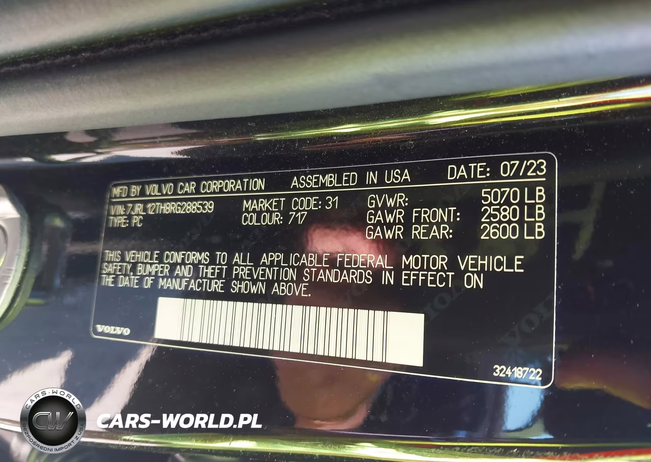 2024 Volvo S60 B5 Plus Black Edition VIN:7JRL12TH8RG288539 - 8