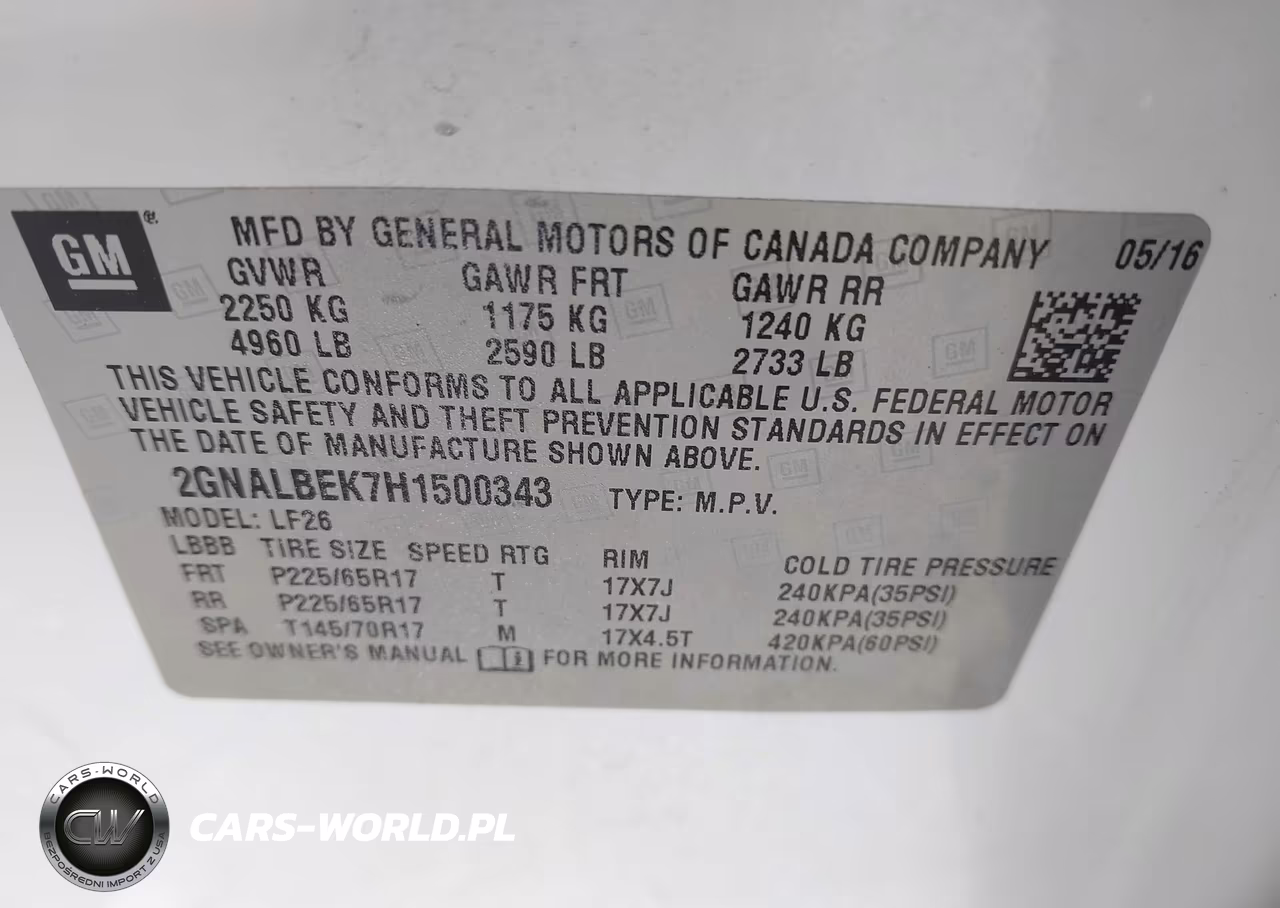 2017 Chevrolet Equinox Ls VIN:2GNALBEK7H1500343 - 9