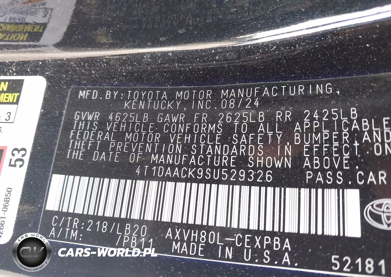 2025 Toyota Camry Xse VIN:4T1DAACK9SU529326 - 9