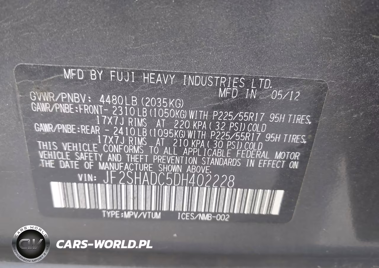 2013 Subaru Forester 2.5X Premium VIN:JF2SHADC5DH402228 - 9