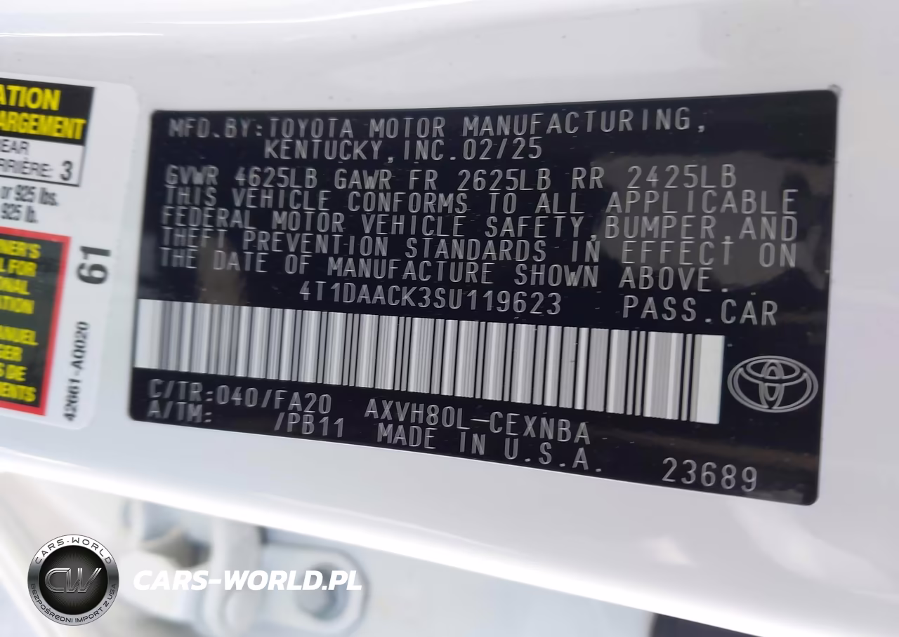 2025 Toyota Camry Le VIN:4T1DAACK3SU119623 - 9