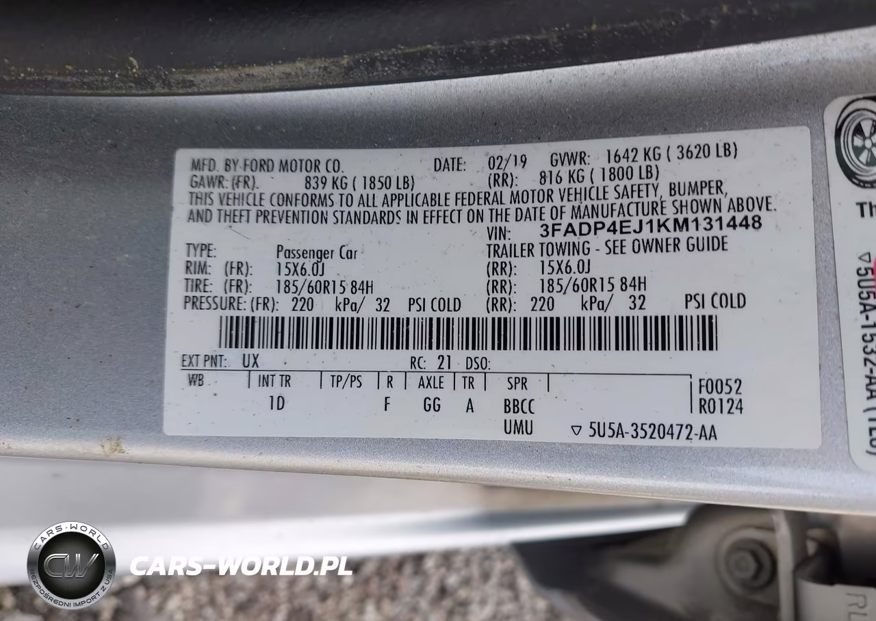 2019 Ford Fiesta Se VIN:3FADP4EJ1KM131448 - 9