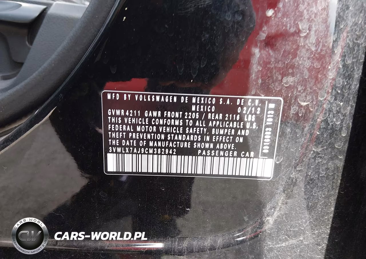2012 Volkswagen Jetta 2.5L Sel Premium VIN:3VWLX7AJ9CM382942 - 9